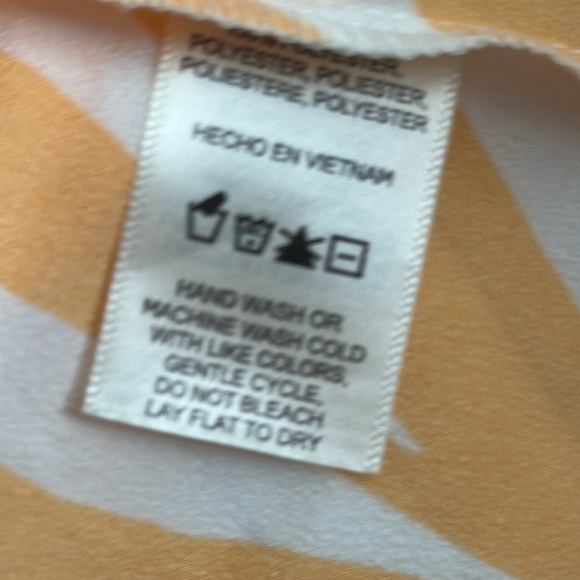 ANTHROPOLOGIE Maison Du Soir Magnolia Luxe Orange Palm Print Robe Size XL 2XL - Picture 4 of 4